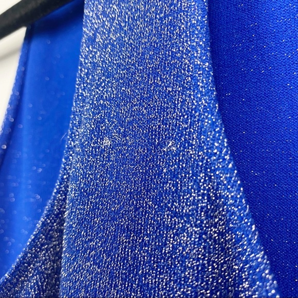 BEBE‎ Blue Turtleneck Sleeveless Racerback Dress PS - Picture 13 of 13